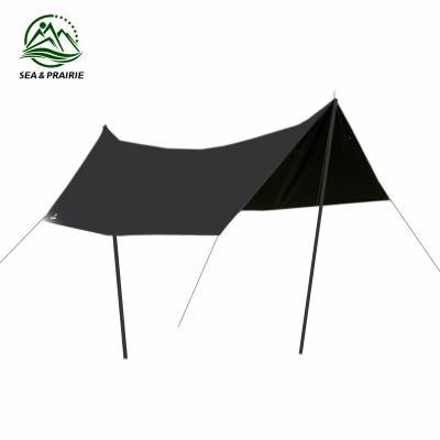 China Sunscreen and Large Rainproof Camping Hammock Tarp Shelter Family Camping Hammock Tarp Canopy Tent UPF Bestselling Hammock Tarp for 8-10 Person for sale