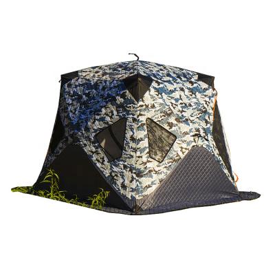 China Breathable Ice Fishing Outdoor Tent Keep Warm Wind Proof Ice Fishing Camping Thickened Cotton Foldable Sauna Winter Fishing Outdoor Tent for sale