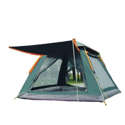 China Quick-Open Breathable Portable Outdoor Portable Aluminum Pole Thickening Automatic Aluminum Pole Tent Camping Folding Glue Silver Tent for sale