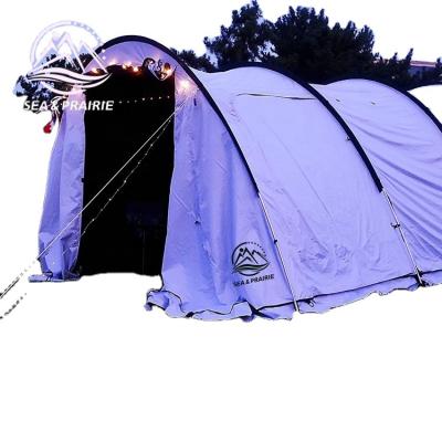 China Real Source Breathable Factory 10-12 People Outdoor Camping Multifunctional SEA PRAIRIE Tunnel Tent Family Team Party Tent for sale