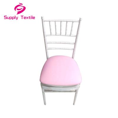 China New Design Simple Pink Weddings Event Luxury Chair Cushion Cover for sale