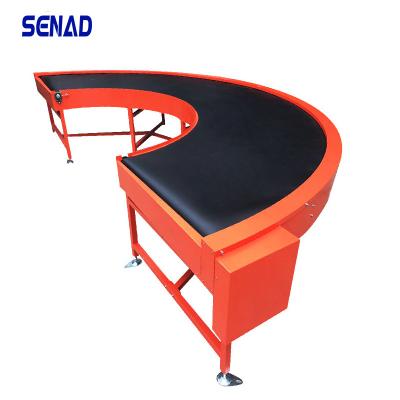 China Logistics Transportation Warehouse 45 Degree Conveyor China Hot Sale Efficiency PVC Spinning Belt Conveyor for sale