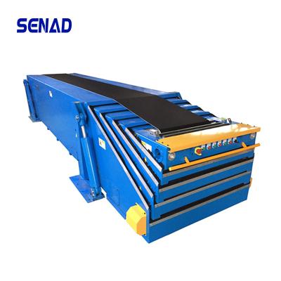 China High Quality Fire Resistant Container Truck Unloading Gravity Conveyor for sale