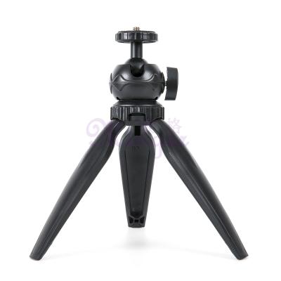 China Dropshipping Minger PORTABLE Mini Desktop Tripod for Button Ball Rotatable Head ABS Plastic Plastic Standard Tripod for Smartphone Gp Holder for sale