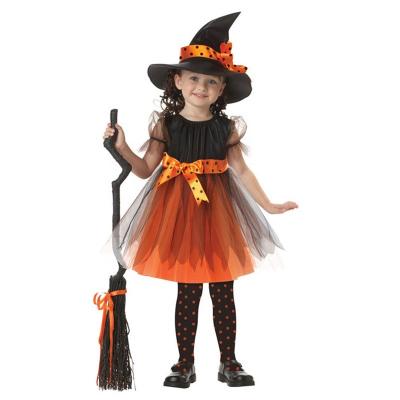 China Kindergarten dance stage performance children's Halloween costume girl little witch girl witch performance costume cosplay for sale