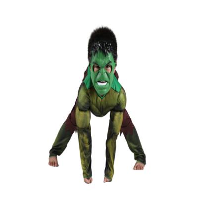 China Halloween Carnival Party Cosplay Boy Superhero Hulk Costume Dance Stage Performance Hulk Children's Costume for sale