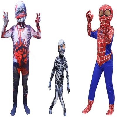 China 2021Halloween Carnival Party Halloween Costume Dress Up Costume For Kids Children Spider Cosplay Costume Monster Character Halloween Christmas Costume Skeleton Costume for sale