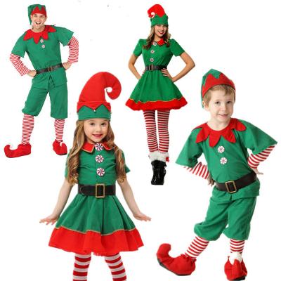 China Cosplay Cartoon Costume Christmas Halloween Halloween For Kids Boy Girls Elfbaby Dress With Hat Shoes Gift New Year Carnival Party Santa Claus for sale