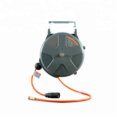 China Adjustable Wall Mounted Automatic Retractable Air Hose Spring Reel for sale