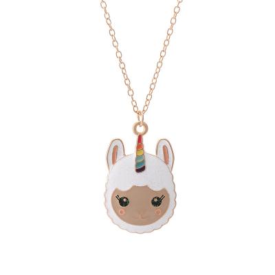 China Wholesale Korean Cute Lamb Children's Simple INS Wind Collar Pendant Neck Pendant for sale