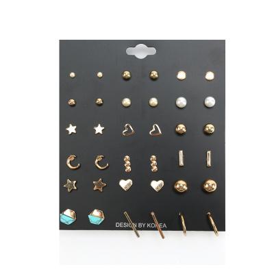 China Wholesale FASHIONABLE jewelry earrings earrings set multi shape long pearl alloy earrings for sale