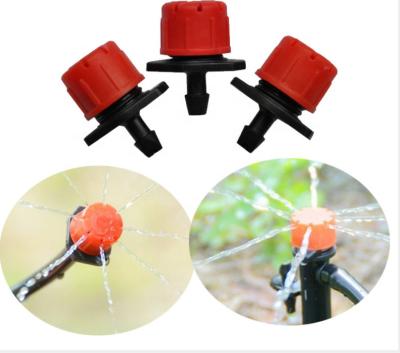 China Water saving agricultural red cover adjustable sstem dripper ON PE PIPE for sale