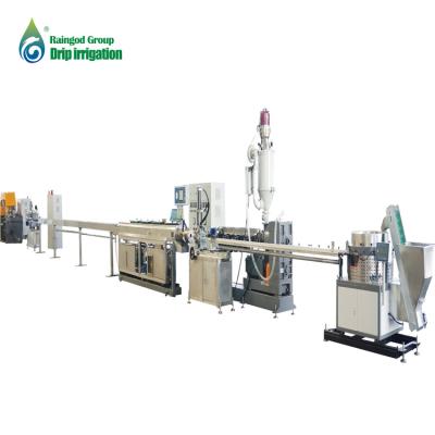 China Agriculture drip irrigation machine agricultural irrigation extruder machine PE plastic pipe/tape making machine in line emitter drip flat tape machine for sale