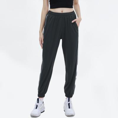 China Good Quality Breathable Side Pockets Custom Logo Wholesale Plain Women Ladies Fitness Running Jogger Sweatpants for sale