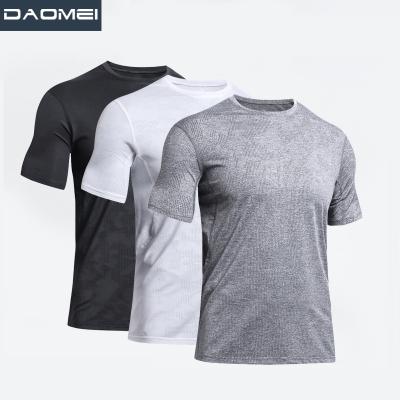 China Breathable Cheap Sports T-shirt For Men 100% Empty High Quality Milk Silk Workout Wear Customized for sale