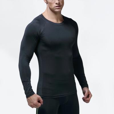 China Breathable Custom Cheap Clothes Long Sleeve T Shirt Men Compression Running Fitness T Shirt Gym Clothes Wholesale Sportswear Sweatsuit Men for sale