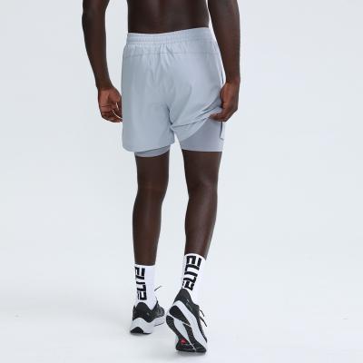 China Custom Anti-Wrinkle Fitness Wear Men Workout Gym Sports Running Short OEM Designs for sale