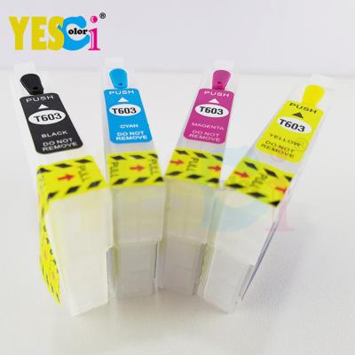 Κίνα Re-manufactured Yes-colored Refillable Inkjet 603XL Ink Cartridge For Epson XP-4105 XP-4100 XP-3105 XP-3100 XP-2105 XP-2100 Workforce WF-2830D προς πώληση