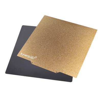 China Kywoo3D Flame Retardant 305mm x 320mm PEI Gold Frosted Building Plate for 3D Printer Building Layer for sale