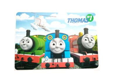 China Cartoon Logo 3D Lenticular Printing Plastic Polypropylene Placemats for sale