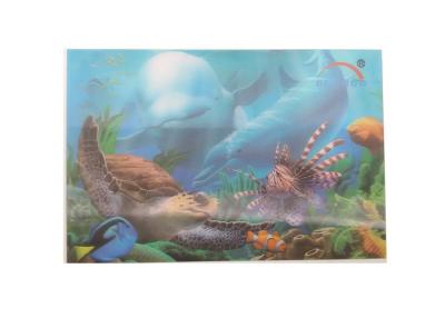 China Customized Undersea World 3D Lenticular Postcards PP PET 4 x 6 Inches for sale