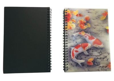 China Wires Colored 80 Pages A5 3D Plastic Cover Notebooks For School Use for sale