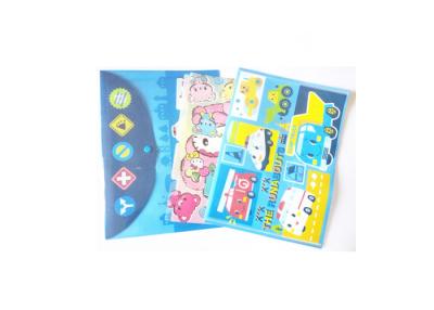 China Colorful Plastic PP Custom Printed File Folders Services with Button for sale