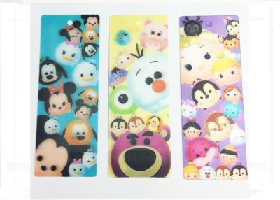 China Catoon Style 3D Lenticular Bookmarks , High Resolution Printing Services for sale