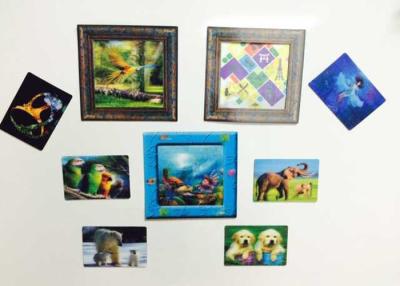 China Custom Shaped PP / PET Lenticular 3D Fridge Magnets With Lenticular Printing for sale