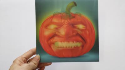 China Lenticular Greeting Card with changing pumpkin,morph effect for sale