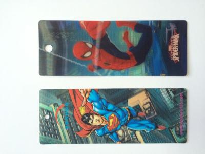 China Custom Plastic 3D Lenticular Bookmarks Printing With 3D Effect CMYK Printing for sale