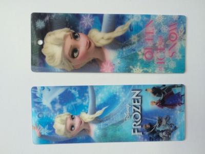 China Frozen Design PET 3D Lenticular Bookmarks For Christmas 152 X 57 MM Size for sale