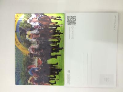 China 0.6MM PET 3D Lenticular Postcards / 3d animation picture With CMYK Printing for sale