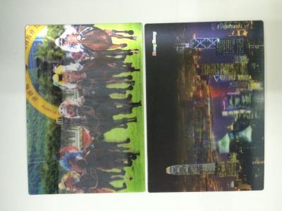 China Full Color Printing 0.6 MM PET 3d Lenticular Card With Pearlised Film for sale