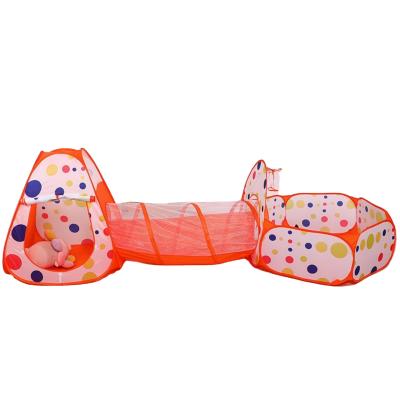 China Sports toys Three-in-one children's tent tunnel crawl points four colors factory direct sales for sale