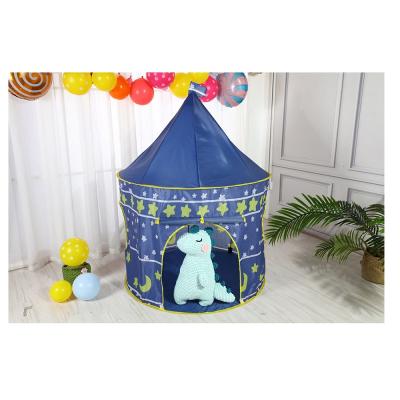 China Sports Toy Hot Sale High Quality Manually Build Polyester Fabric Folding House Tent For Kids for sale