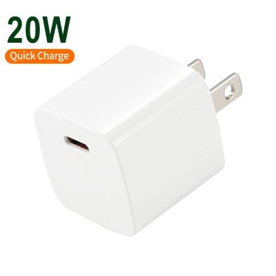 China 20W Real Fast charger Custom portable charger 20W Pd USB Mini Charger Customization Logo charger for IPhone CE ROHS FCC for sale