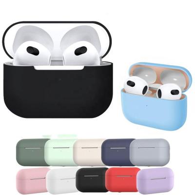 China Accurate hole function for charging cable Official Soft Liquid Silicone Case For AirPods 3 Wireless Earphone Protective Case For Airpods 3 Cover Case for sale