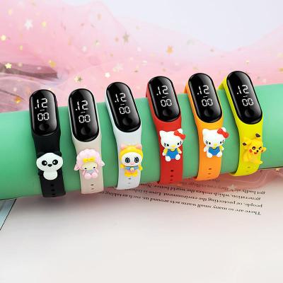 China Touch Screen Silicone rainbow watch LED junior high school student electronic watch multi color touch screen kids watch bracelet for sale