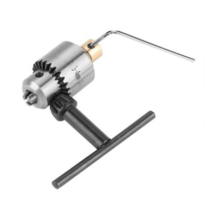 China 0.3-4mm Mini Drill Chuck Taper Mounted Motor Micro Drill Chuck With Chuck Key Lathe Tools Accessories Customzied for sale