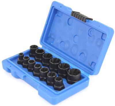 China Tool 13Pcs 3/8in. Drive Twist Socket Set Wheel Lock Nut Remover High Bolt Nut Extractor Set 6-19mm for sale