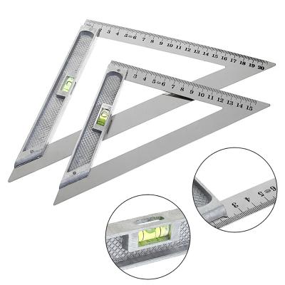 China 150mm/200mm Alloy 90 Degree Triangle Ruler With Bead Horizontal Woodworking Measuring Tool GC1494 for sale