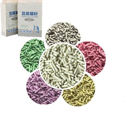 China 10L Tofu Sustainable Cat Litter Sand Flushable Clumping Vegetable Litter For Cat for sale