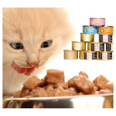 China Sustainable Manufacturer Supply Latest Technology Odm Wet Snack Treats Cat Canned Food for sale