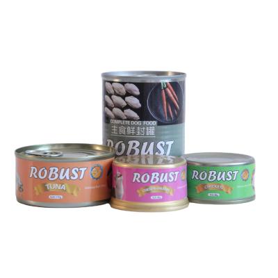 China Support Customization Sustainable OEM Treats Canned Snack Food Wet Dog Food for sale