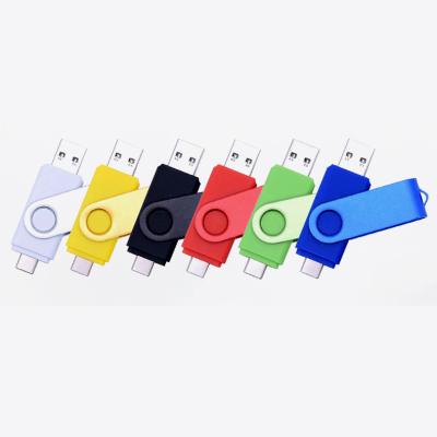 China Wholesale Plastic USB Pendrive LOGO USB2.0 USB3.0 Swivel Memorias OTG Flash Memory USB for sale