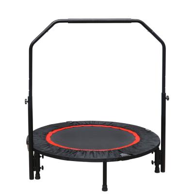 China With Size Quality Home 40inch Max Load 440lbs Foam Protective Net Wholesale Handle Around Hexagon Jumping Trampoline for sale