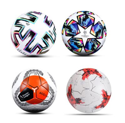 China Custom Professional Style Eco - Friendly Good Quality Thermal Bonded Match Sports Shaping Ball 5 Soccer Balls Pitch Size PU Soccer Ball for sale