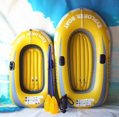 China Float Raft Factory Supply Great Price Inflatable Kajak Sea Rowing Boats Canoe Kayak Two People Traveling Inflatable Kayak Sailing Boat for sale