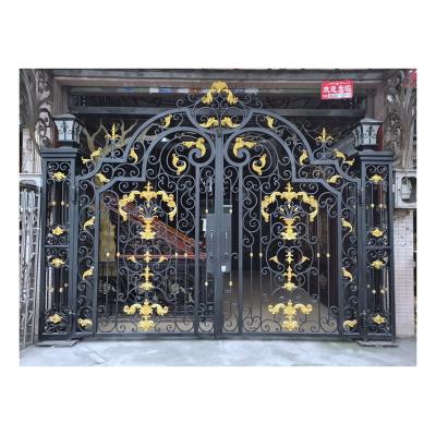 China Modern High Quality Handmade Classy Exterior Wrought Iron Entry Gate Garden Gate for sale